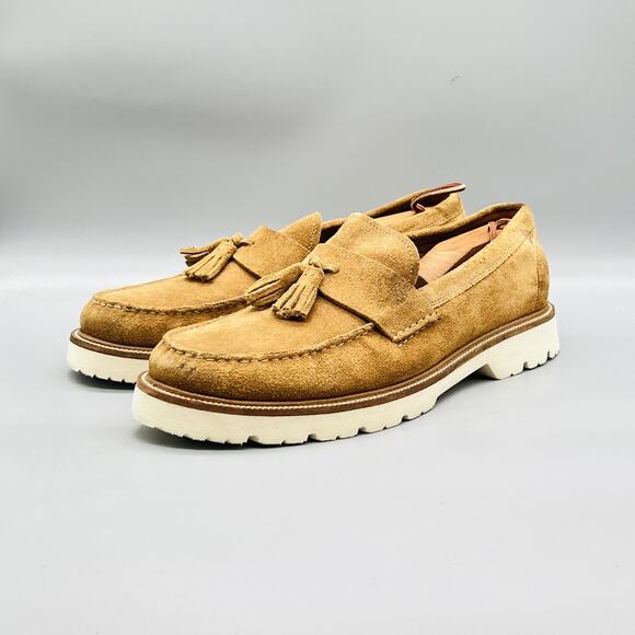 Cole Haan Men Cole Haan Shoes Mens 11 Brown Suede American Classics Grand OS Tassel Loafers
